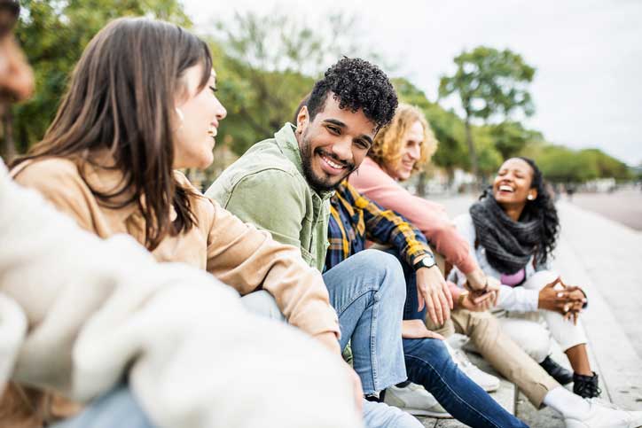 Group of people outside