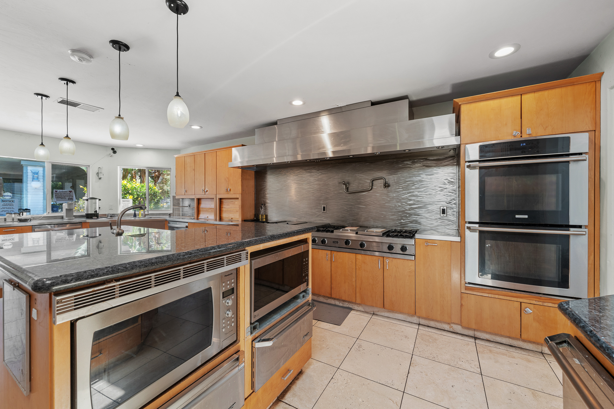 Kitchen and dining area at the San Diego rehab facility