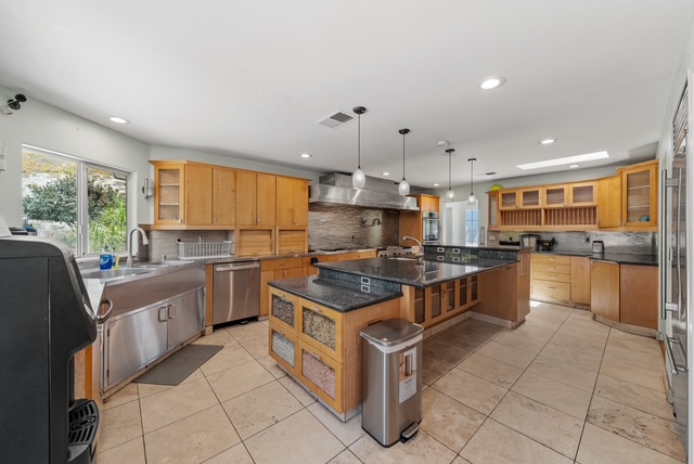 Kitchen and dining area at the San Diego rehab facility